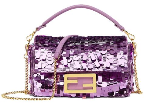 fendi mini baguette sequin|fendi sequin baguette mini.